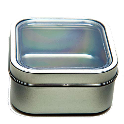 16 oz Bravada Magnetic Square Spice and Food Storage Tin - Set of 4