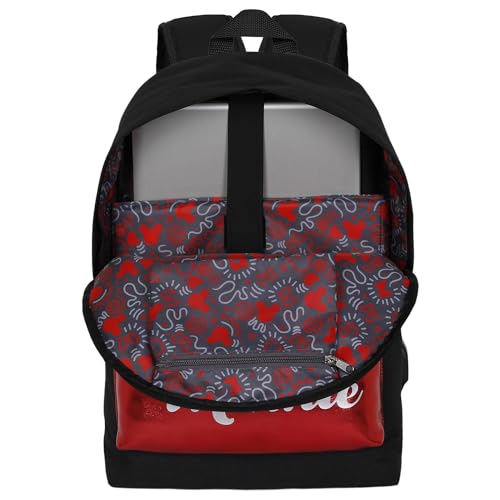 Disney Unisex Silver Hs Backpack HS Silver Backpack Symbol (pack of 1), Minnie Red, One Size, Silver HS BackPack4