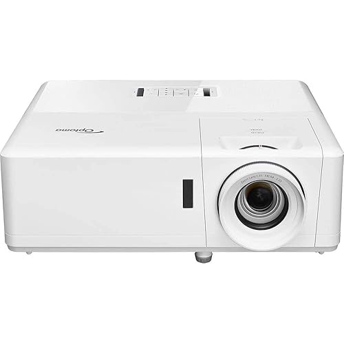 Optoma HZ39HDR Laser Home Theater Projector with HDR | 4K Input | 4000 lumens | Lamp-Free Reliable Operation 30,000 hours | Easy Setup with 1.3X Zoom | Quiet Operation 32dB | Crestron Compatible,White