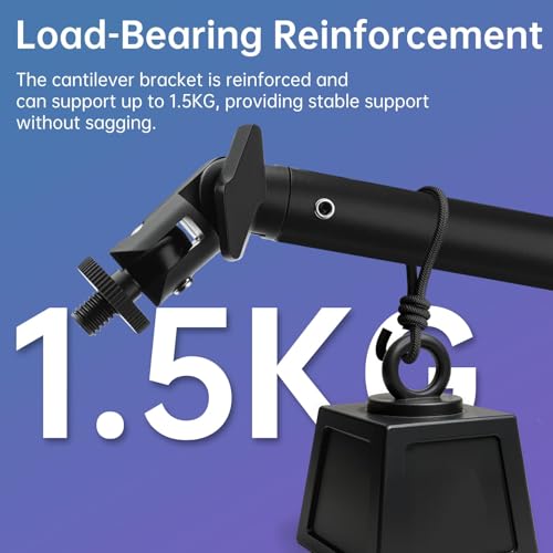 Image of Microphone Stand, Suspension Boom Arm Heightened Design with Desk Mount Clamp, 360 Rotatable,5 /8 inch to 3 /8 inch Adapter, for Podcast, Streaming,Voice-over, Gaming, Recording, Studio, Home Office