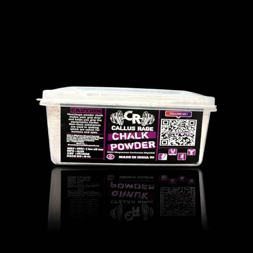 Image of Callus Rage Chalk Powder Box 200g | 100% Magnesium Carbonate | Premium Gym Grip Enhancer for Climbing Weightlifting Crossfit Training