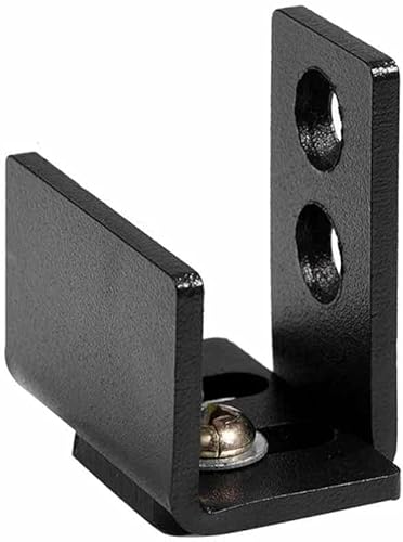 Black Carbon Steel Sliding Barn Door Bottom Wall Mounted Floor Guide Home Furniture Door Roller Guide Swing Stopper with Screws