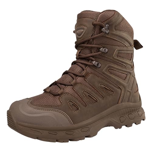 Botas de trabajo para hombre, botas marrones para mujer, botas de nieve para hombre, con forro, cómodas, de invierno, botas casuales sin cordones, botas clásicas para hombre, botas de trabajo para