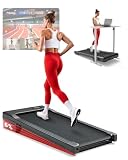 Superun Cinta de Andar Raceable 2,5HP App Control Cinta de Correr Bajo Escritorio MAX 136KG Portable Máquina de Andar y Correr en Casa y Oficina con Crusos Ejercicios y Multi-Jugador Carrera