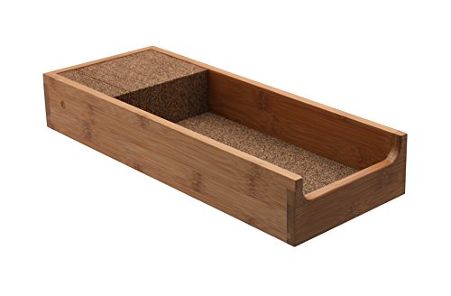 Knifedock - In-Drawer Kitchen Knife Storage - The Cork Composite Material Never Dulls Your Blades. Great Gift For Any Chef! Enables You To Easily Identify Your Knives At A Glance. #TOP5