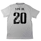 Autographed/Signed Vini Vinicius Jr. Real Madrid 2022-23 White Soccer Jersey Beckett BAS COA
