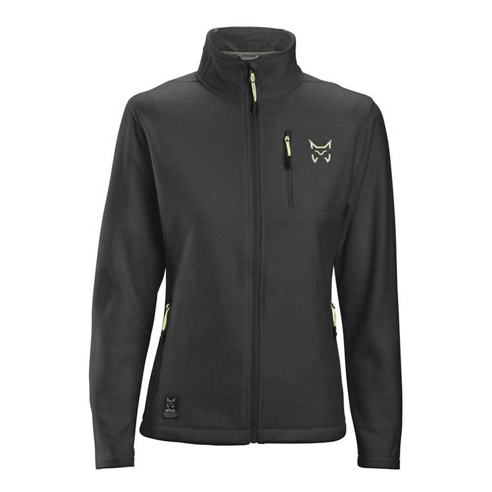 Chaqueta de forro polar con cremallera abrigo ligero antracita S
