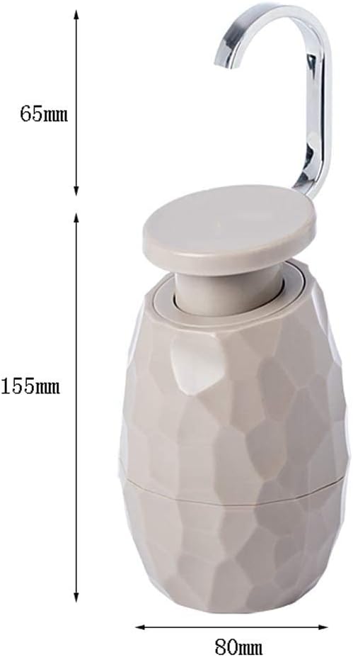 Day and Night Collection White and Grey with Gold Stripe Liquid Soap Dispenser with Brushed Metal Gold Pump for Bathroom, Bedroom or Kitchen. Also Great for Hand Lotion(OneColor)