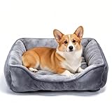 Nobleza Cama para Perros y Gatos Pequeños y Medianos – Cesto Lavable Antideslizante con Relleno Súper Suave, 67x57 cm