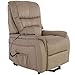 Produktbild Raburg TV-Sessel JAN CAPPUCCINO-BEIGE, Velours-Mikrofaser, elektrische Aufstehhilfe, 2 kraftvolle Motoren, Schlafsessel XL Liege- & Relaxfunktion, Taschenfederkern & Komfortschaum-Polsterung