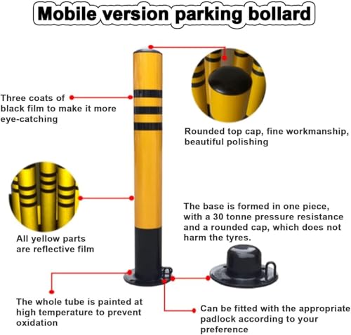 2 poteaux de sécurité robustes pour allées et parkings privés