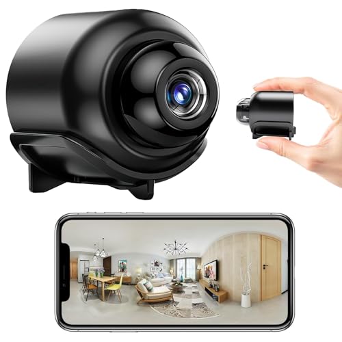 Genérico Mini Cámara Espía WiFi 1080P HD Invisible Camara vigilancia WiFi interio/Exterior,con detección de Movimiento y visión Nocturna Cámara con Grabación,interio/Exterior App Inalámbrico Alerta