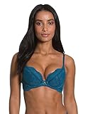 Gossard Damen Superboost Lace Padded Plunge Bra Gepolsterter BH, Blau (Tinte), 65F