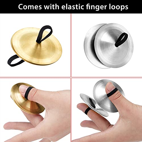 Fiada LEE-FIADA-99 40 Pcs Finger Cymbals Belly Dancing Musical Instrument Percussion Zills Instruments thumb #3
