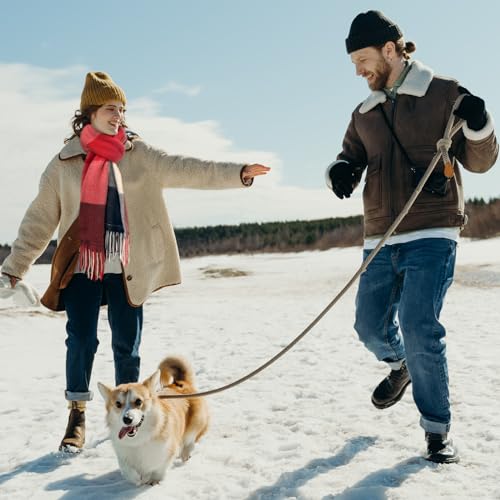 NABEKE Heated Scarf for Women Rechargeable, Electric Heating Scarf with 3 Temperature Settings 5000mAh Battery Keep Warm Soft for Winter (Red)