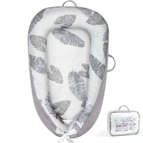 URMYWO Baby Essentials for Newborn, Baby Nest Pod, Baby Lounger for 0-12 Months Boys Girls, Breathable & Soft Travel Cot, Baby Gifts