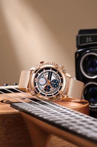 Image of Giordano Analog Wrist Watch for Men Stylish Metal Strap with Water Resistant Multifuntion Mechanism Watch GZ-50039