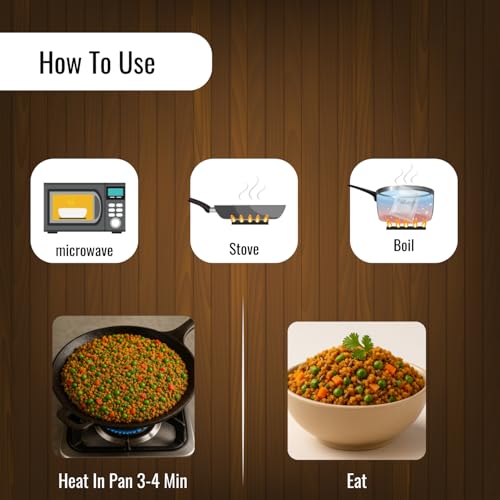 Image of Indidoz Ready to Eat Veg Keema | High Protein Plant Based Mince in Spiced Gravy | Delicious Vegan Alternative to Meat | Authentic Indian Meal | Heat & Eat | No Preservatives | 300g