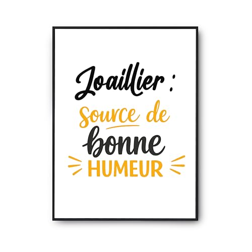 Poster Joaillier Otshirt - Une source de bonne humeur quotidienne en décoration murale