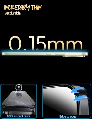 Image of Lensarmor Compatible with Realme 16 Pro Screen Protector (1 Pack) - Premium 0.15mm Ultra-Thin Tempered Glass, Military-Grade Protection, Ultrasonic Fingerprint Compatible & Case-Friendly Design