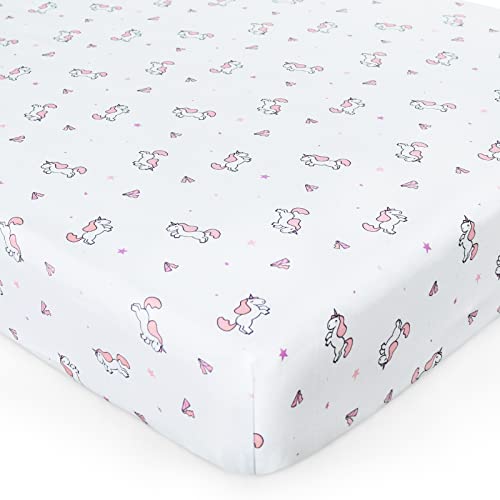 Image of Crib Sheets Girl 2-Pack, Fitted Crib Sheets 52'' x 28''