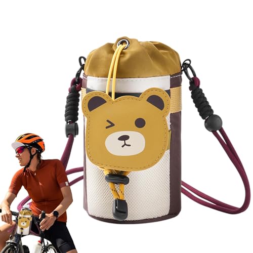 Porte-bouteilles d'eau avec poche téléphone et sangle réglable