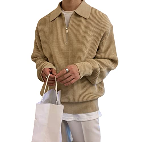 Pull en tricot coréen homme de qualité supérieure avec finitions soignées M