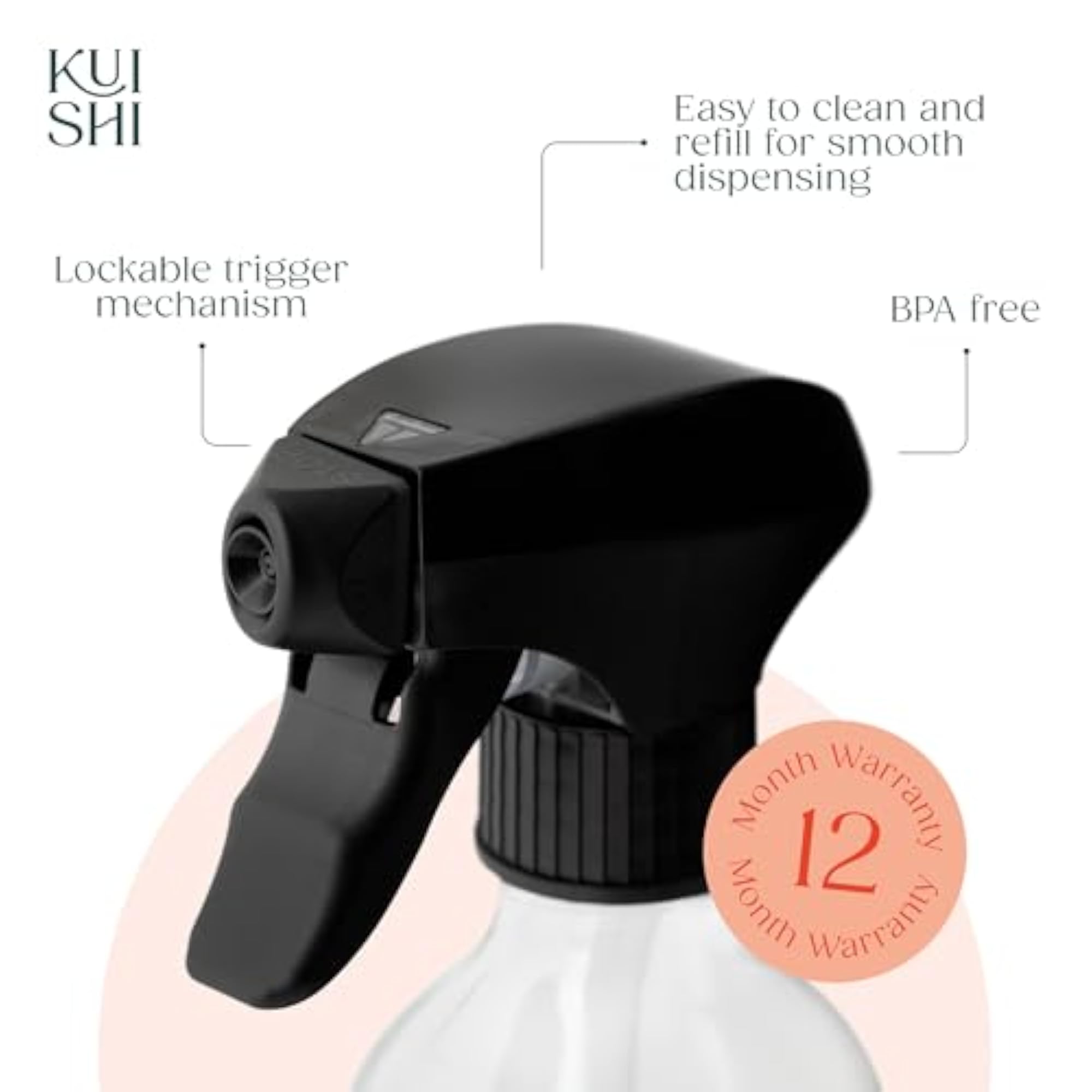 Clear Glass Trigger Spray Bottle (250ml)