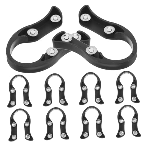 Holibanna Ouvre-bouteille Coupe-capsule Vin Magnétique 10 Pièces Acier Inoxydable Noir Accessoires Fête Intérieur Extérieur