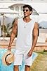 COOFANDY Men's Vests Gym Vest Summer Tank Top Athletic Sleeveless Shirt Workout Vest Tops Black/White (Pack 2) 3XL #3