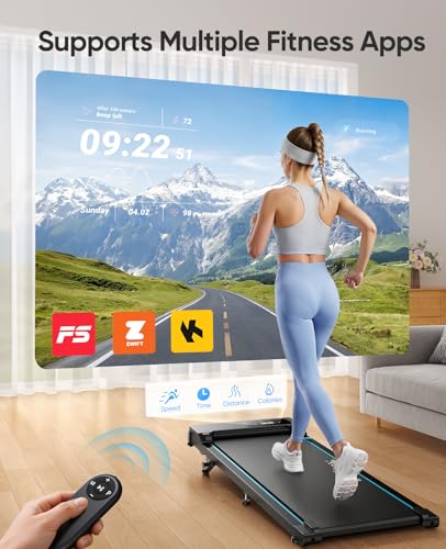 RUNIMON Walking Pad with Incline — 5-in-1 Under-Desk Treadmill (0–5 mph, Manual 7%/9% Incline) — view 6