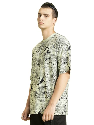 T-shirt surdimensionné pour homme gris Bewakoof en taille 3XL