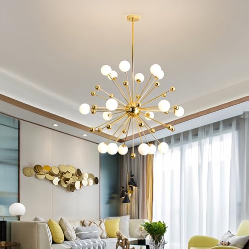 Lampe à suspension globe en verre HJMMHX, lustre haut de gamme pour chambre