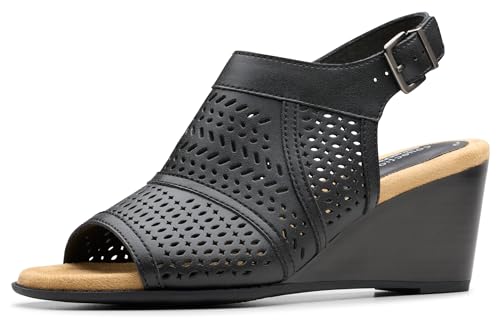 Sandales compensées Clarks Emmalae Hope stables qui ne glissent pas