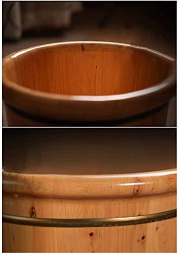 Tina de masaje para pies de madera maciza para uso doméstico miniatura 3