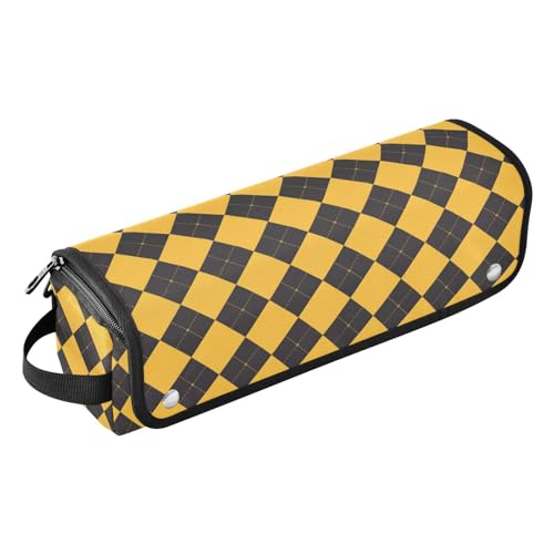 Estuche de Viaje 2 en 1 para Plancha y Rizadora con Tapete Resistente al Calor y Organizador Portátil para Herramientas de Estilizado de Cabello