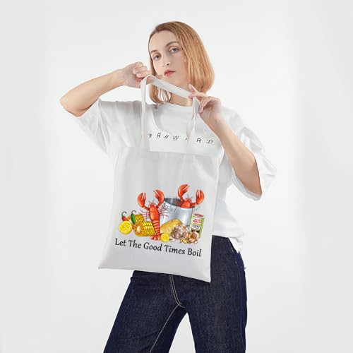 Bolso tote PWHAOO para hervir camarones de Nueva Orleans, regalo navideño para amantes de los camarones miniatura 3