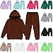 jeecoin Girls Boys Tracksuit Athletic Sweatsuits Pullover Hoodie 2 Pieces Kids Sweatshirt and Jogger Sweatpants Outfits Set