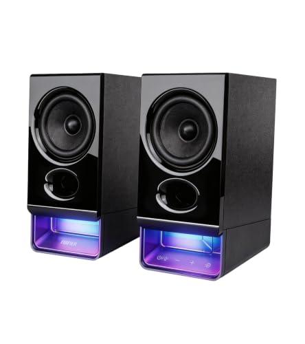 Edifier R20BT Casse PC con Driver Full-Range, Bluetooth 6.0 & App,Nero