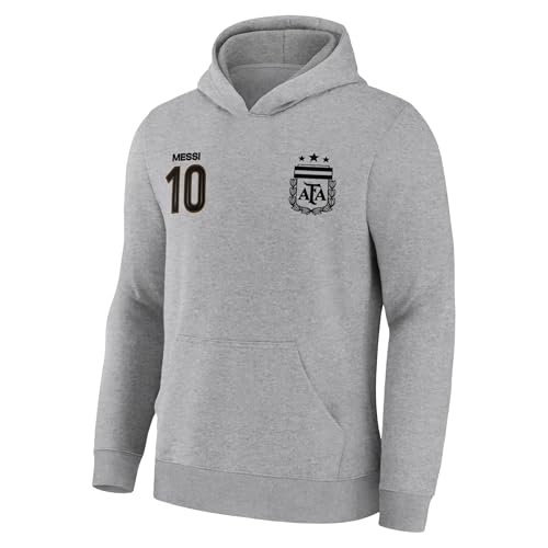 Image of Icon Sports Officially Licensed Argentine Football Association Lionel Messi Pullover Hoodie - Unisex Kids