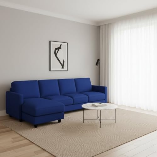 Image of The MM Furniture store Premium Fabric Sofa - Sapphire (6 Seater - LHS)