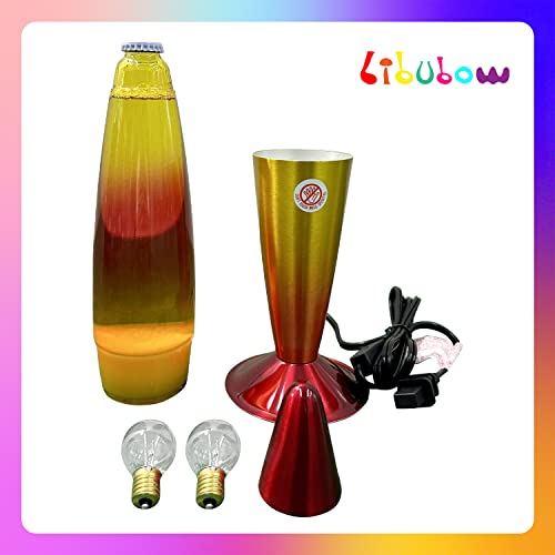 Image of 16 Inch Rainbow Motion Lamp with 2 Bulbs, Sunset Sunrise Lamp, Night Light Mood Lighting for Adults, Home Room Office Decor, Present for Birthday Anniversary, Yellow Orange Red