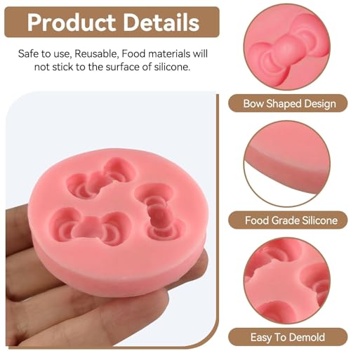 Moule en silicone nœuds pour embellir vos cupcakes et biscuits de fête facilement - 6