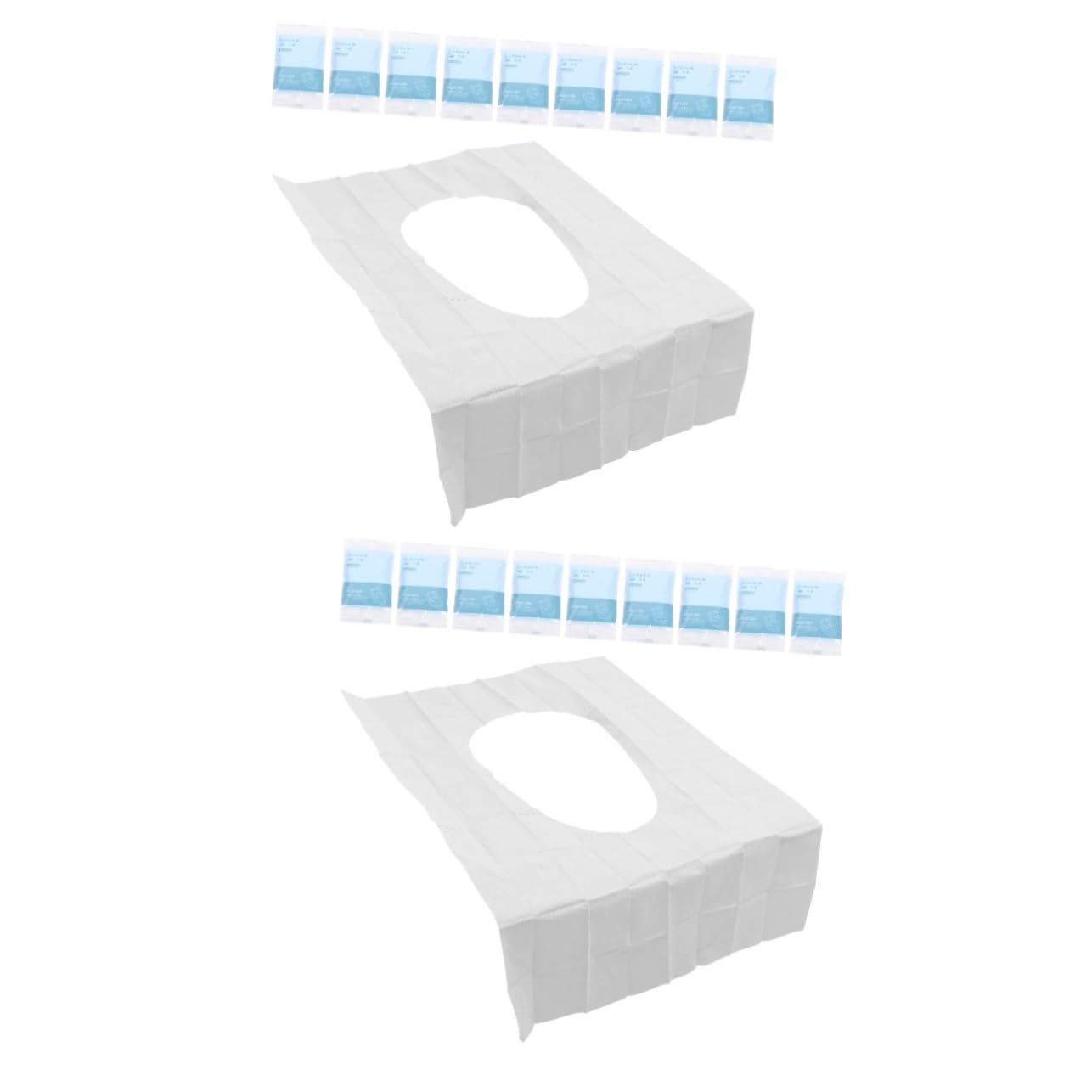 PRETYZOOM 2sets Toilet Seats Covers for Airplane Waterproof Seat Pad Disposable Easy to Store Public Restroom Travel Potty Training 10pcs*2