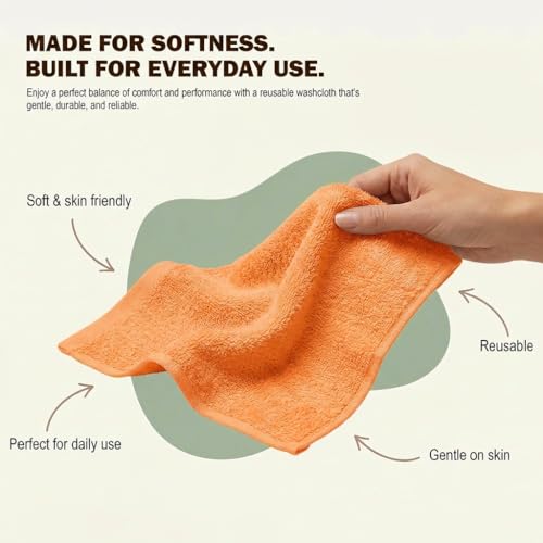 Image of Utopia Towels 12 Pack Cotton Washcloths Set, 100% Ring Spun Cotton, Premium Flannel Face Cloths, Highly Absorbent and Soft Feel Fingertip Towels, Navy