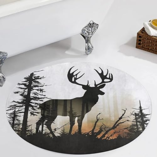 Tapis de sol rond absorbant pour éviter les glissades