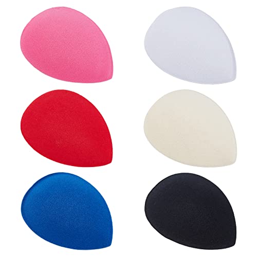 FINGERINSPIRE 6 Colors Teardrop Fascinator Hat Base 12.7x10cm EVA Millinery Base Cocktail Hats Making Base