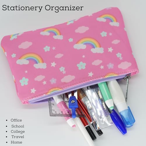 Image of VISMIINTREND Unicorn Flat Pouch - Perfect for Stationery or Small Accessories