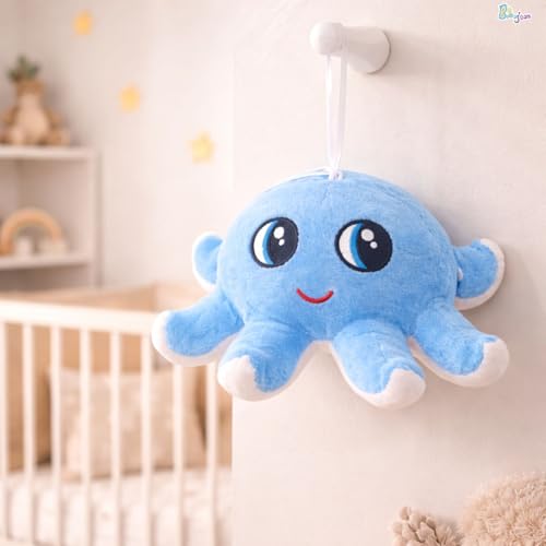 Image of Octopus Plush, Stuffed Animal, Plush Toy, Gifts for Kids 23 CM Blue & Pink