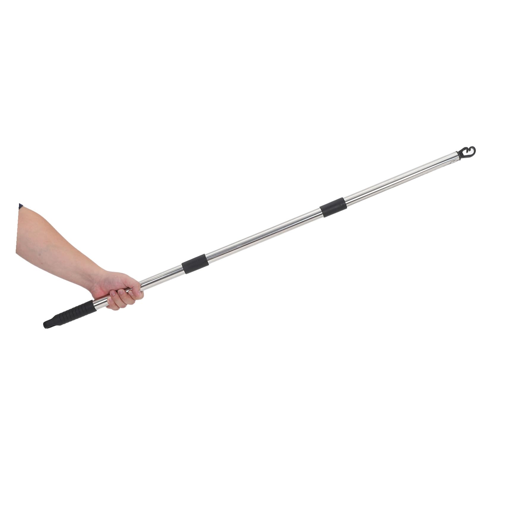 Stendibiancheria da Esterno con Ganci e Mollette, Supporto Staccabile 2,2m in Acciaio e Nylon, Altezza Regolabile per Uso Interno e Giardini